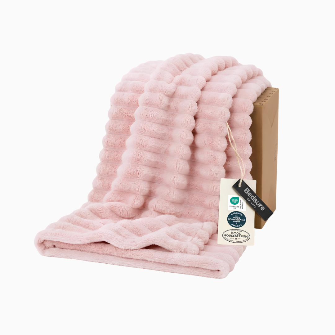 Bedsure GentleSoft White Throw Blanket for Couch
