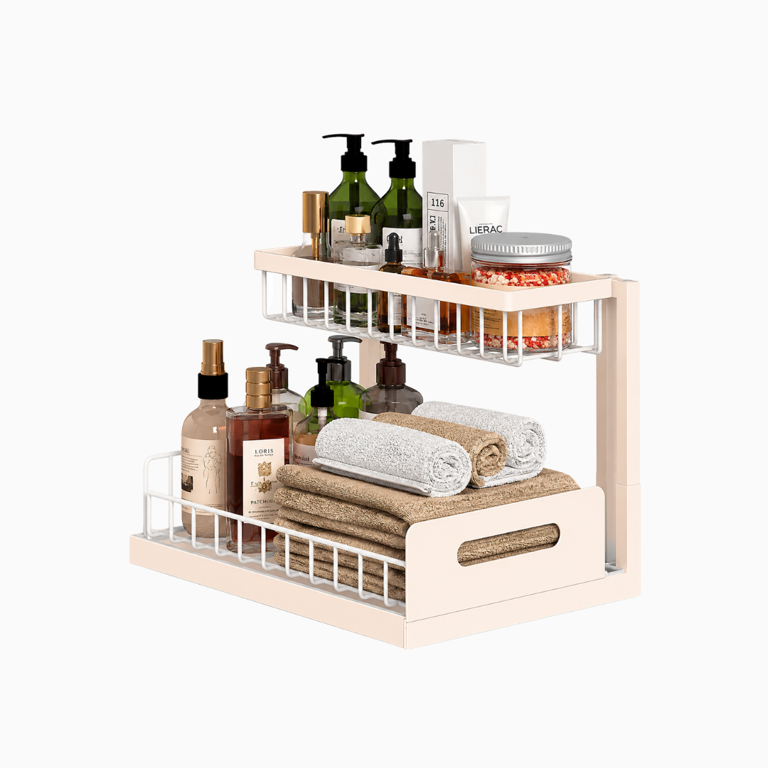 Pull Out Cabinet Organizer 2 Tier Slide Out